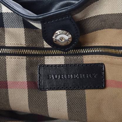 Burberry Lambskin Medium East West Tote Black 7 of 14