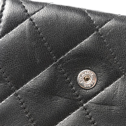 Chanel Lambskin Quilted Double Sided Wallet Black 12 of 12