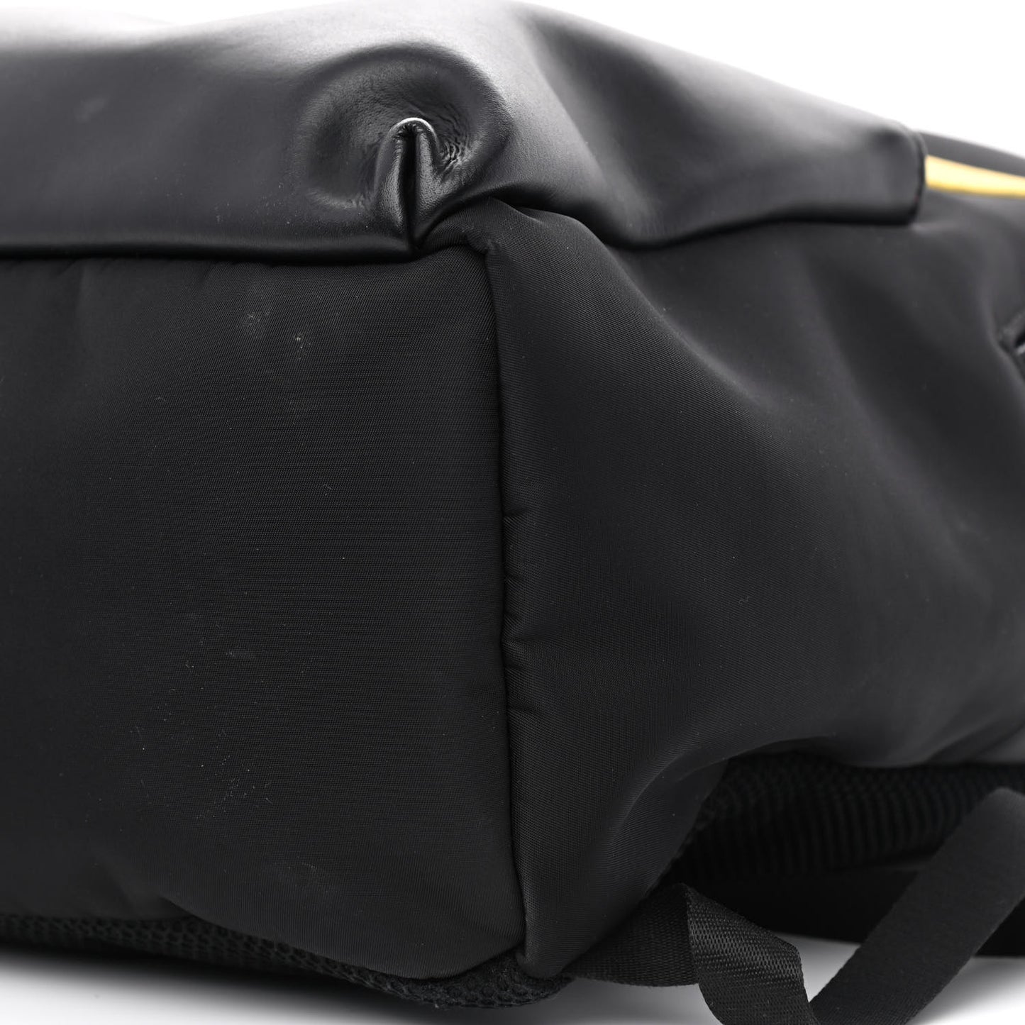 Nylon Vitello Liberty Vitello Dolce Monster Eyes Rounded Backpack Black Sunflower