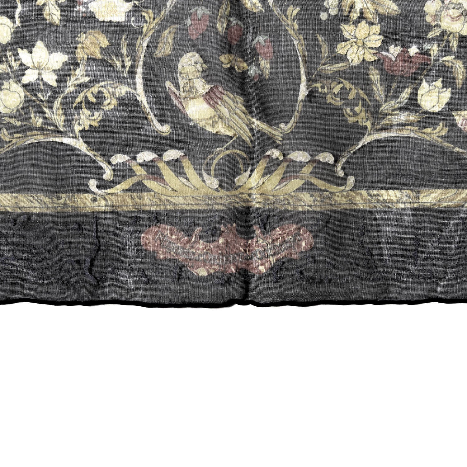 Hermes Silk Mousseline Pierres d'Orient et d'Occident Pocket Square 3 of 3