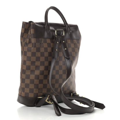 Louis Vuitton Damier Ebene Soho Backpack 2 of 9