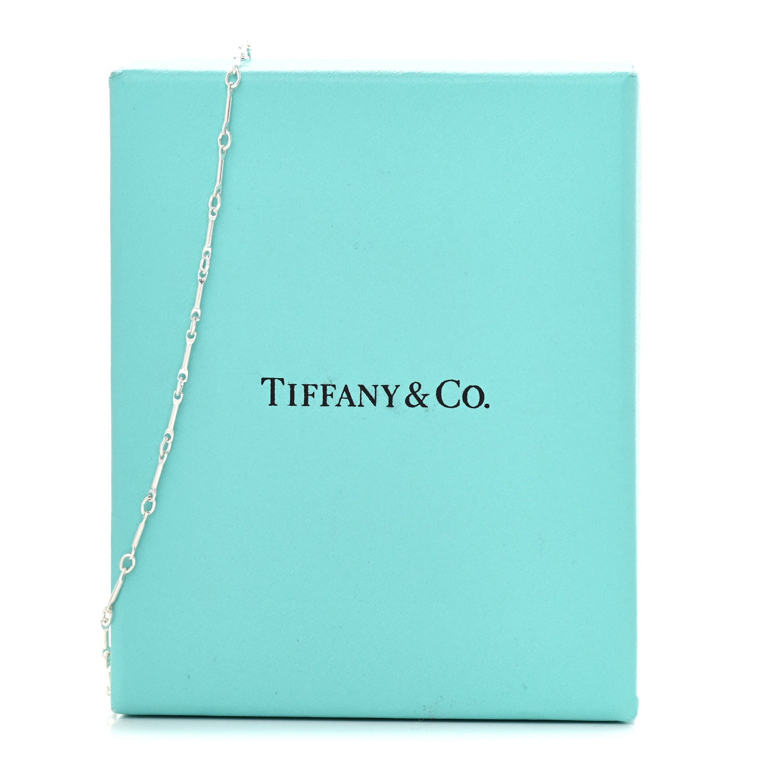 Tiffany Sterling Silver Ziegfeld Bar Chain Necklace 6 of 6