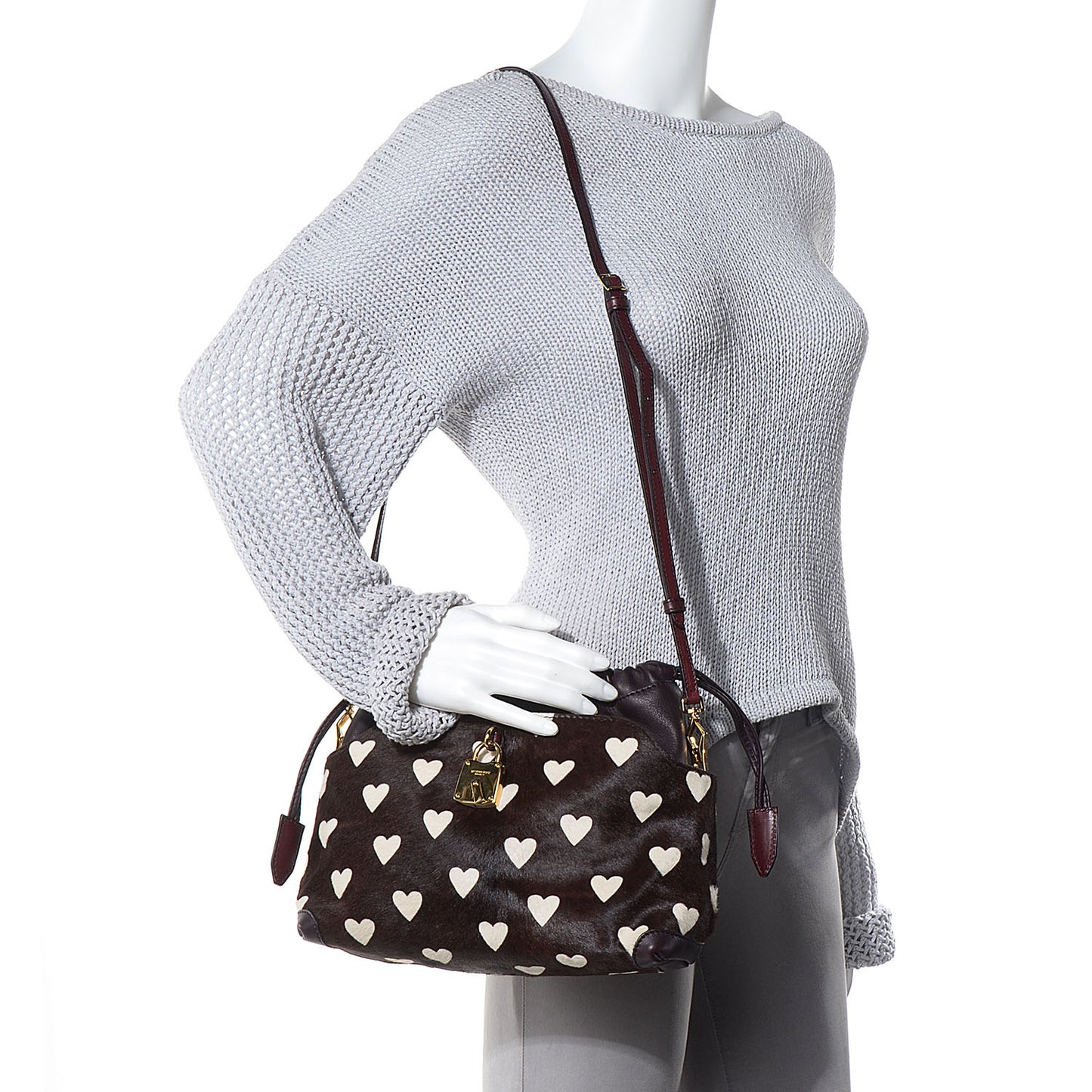 Calf Hair Little Crush Burgundy