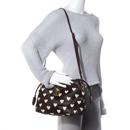 Burberry Calf Hair Little Crush Burgundy 2 of 13