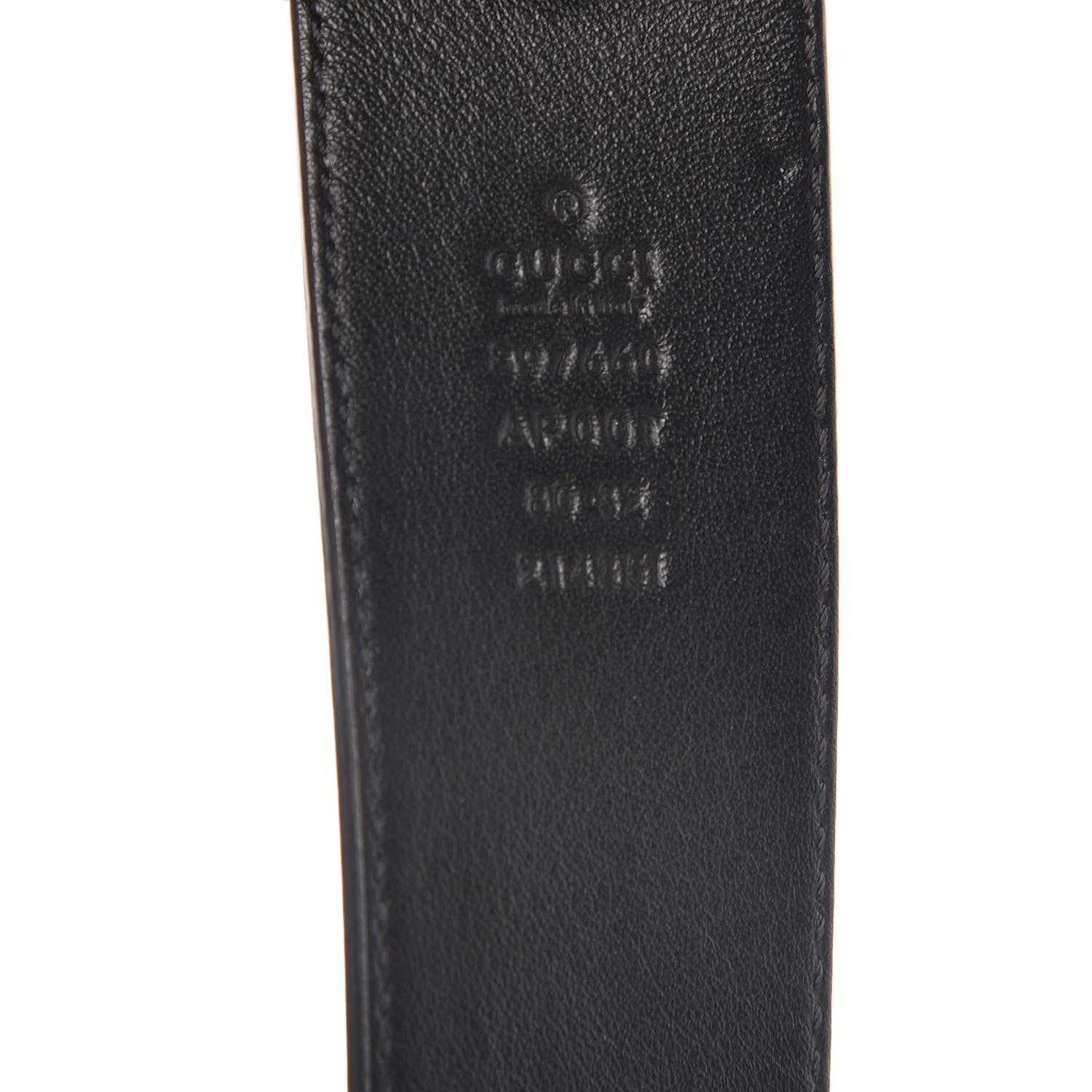 Gucci Calfskin Double G 40mm Belt 80 32 Black 4 of 8