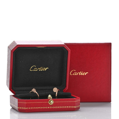 Cartier 18K Pink Gold Juste Un Clou Hoop Earrings 5 of 5