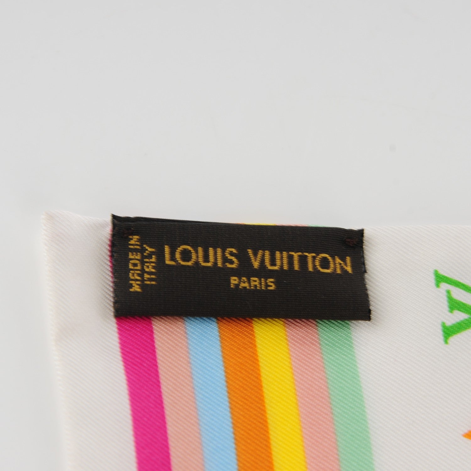 Louis Vuitton Silk Monogram Multicolor Bandeau White 4 of 6