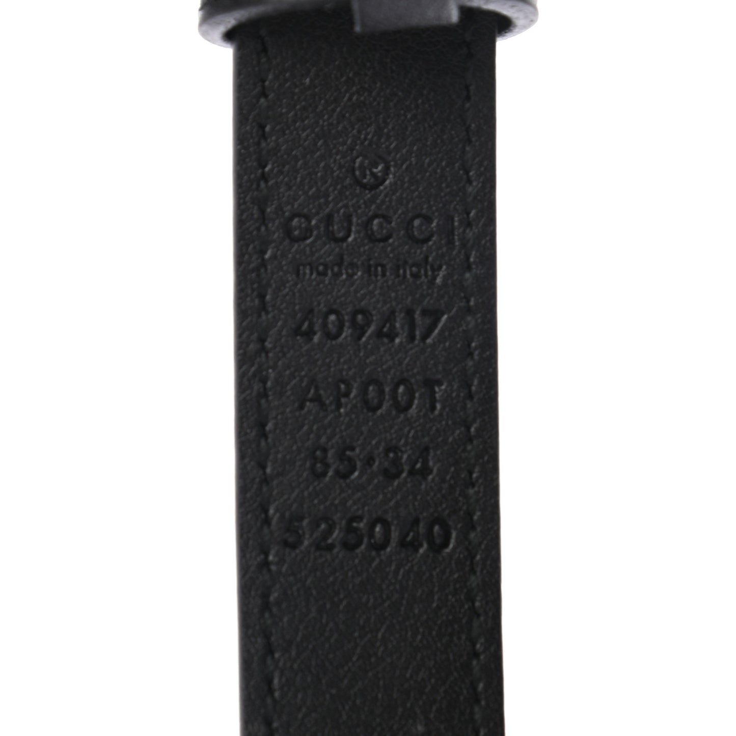 Calfskin Double G 20mm Belt 85 34 Black