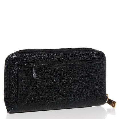 Chanel Caviar Large Timeless CC Zip Around Wallet Black 3 of 8