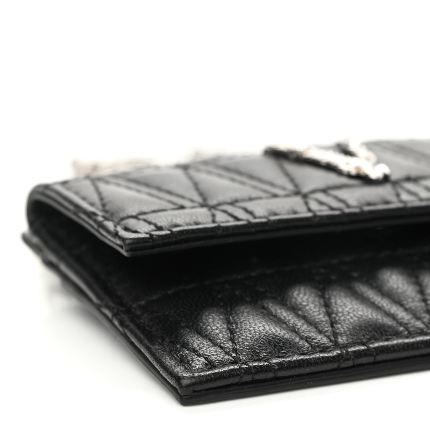 Versace Nappa Quilted Virtus Evening Bag Black 8 of 9