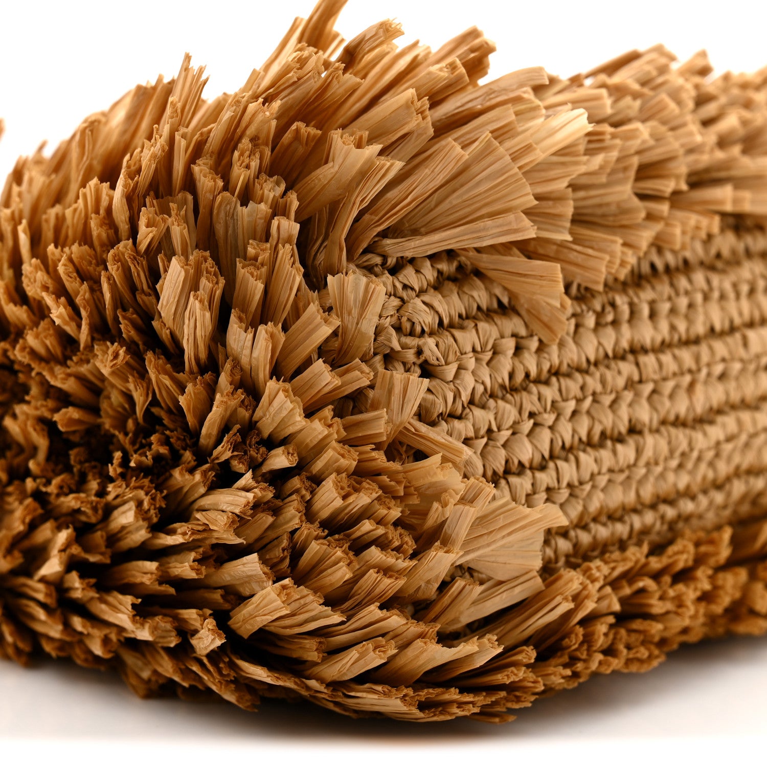 Chanel Raffia Fringe Nano Kelly Shopper Dark Beige 9 of 11