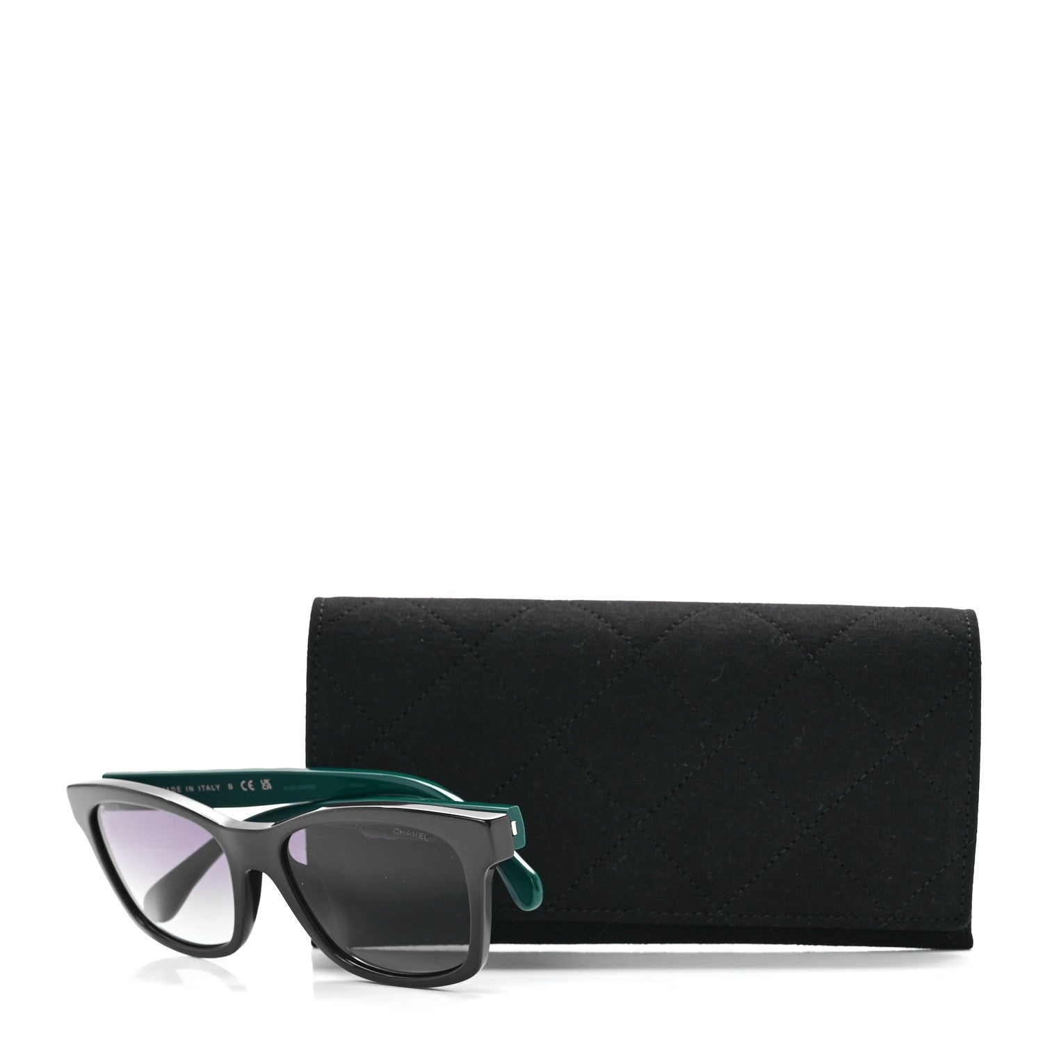 Chanel Acetate Quilted Square Sunglasses 5484-A Blue Green 8 of 8
