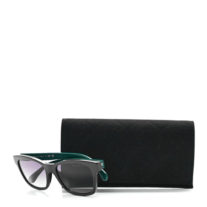 Chanel Acetate Quilted Square Sunglasses 5484-A Blue Green 8 of 8