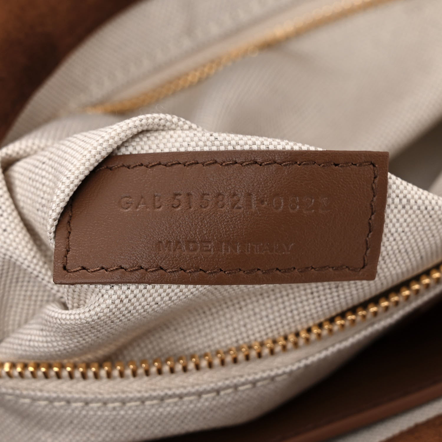 Saint Laurent Suede Shearling Patchwork Monogram Medium Jamie Brown Beige 7 of 10