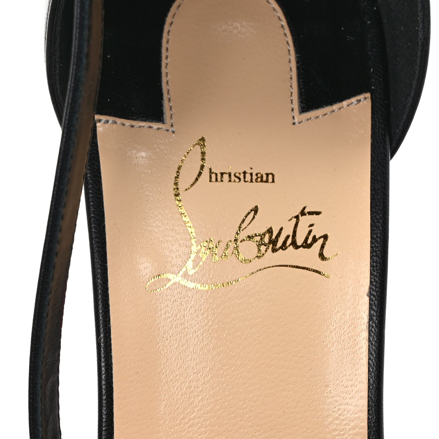 Christian Louboutin Nappa Loubi Bee Kid 85 Sandals 39.5 Black 7 of 8