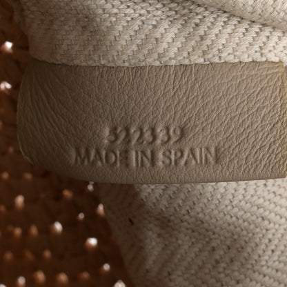 Loewe Calfskin Raffia Anagram Paulas Ibiza Pochette Bag Natural Tan 7 of 10