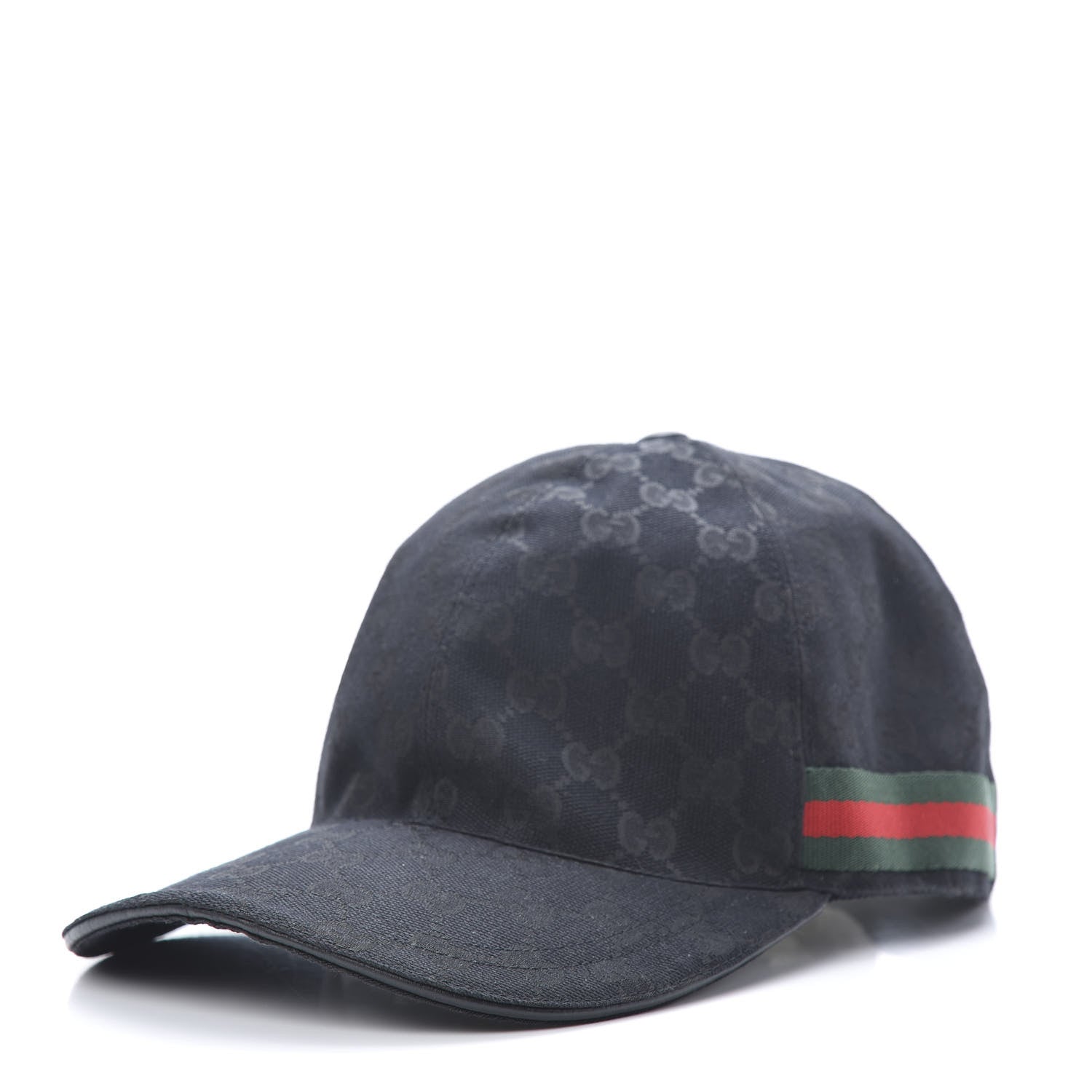 Gucci Monogram Web Baseball Hat M Black 1 of 8