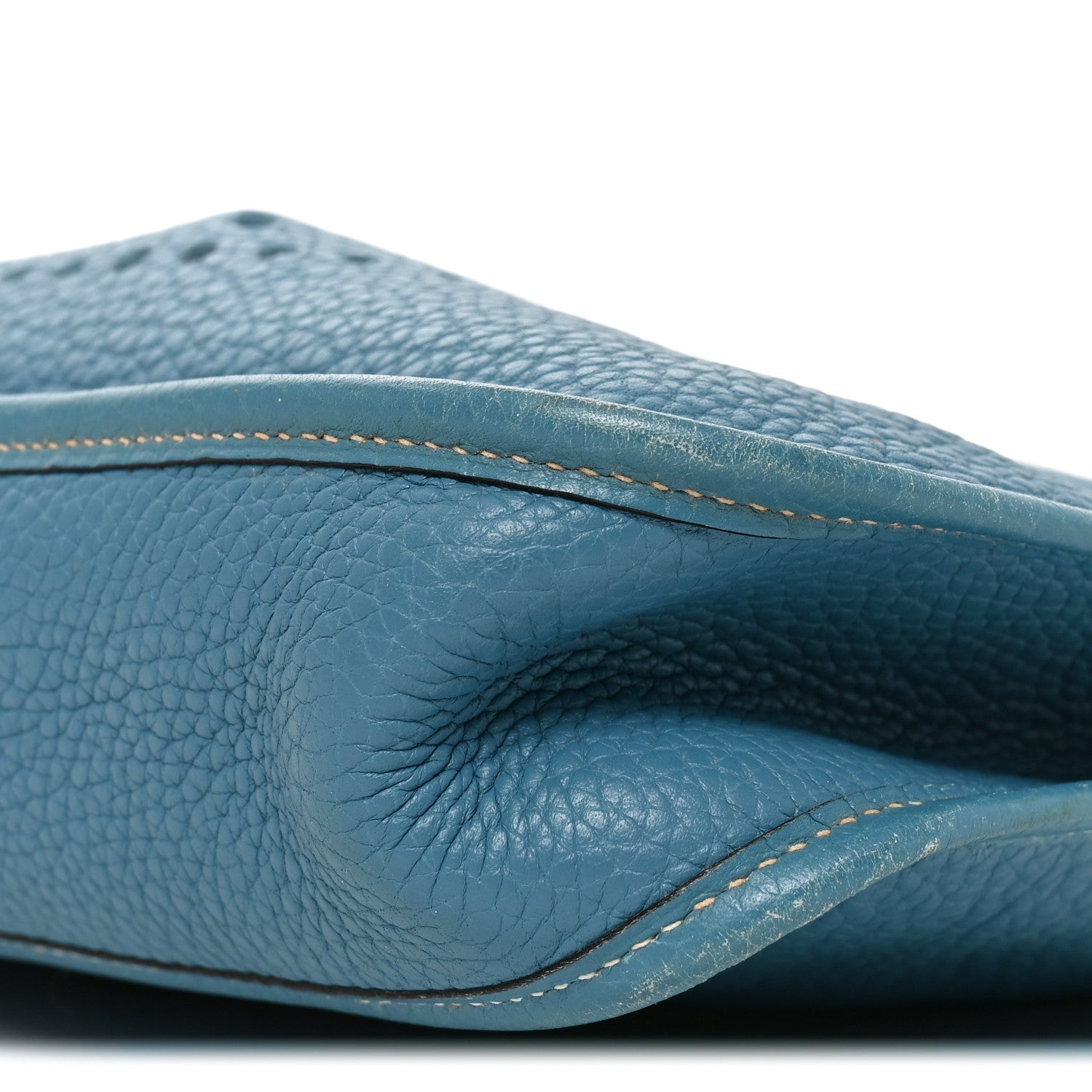 Hermes Taurillon Clemence Evelyne PM Blue Jean 10 of 10