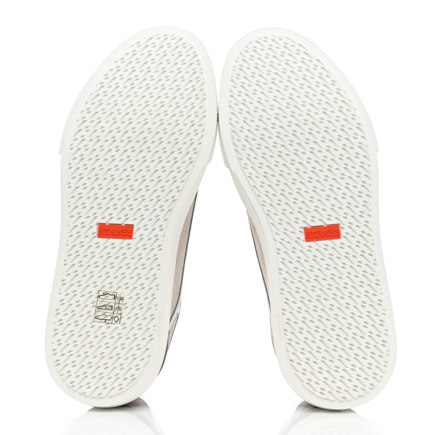 Hermes Canvas Calfskin Get Sneakers 39 Prunoir White 5 of 9