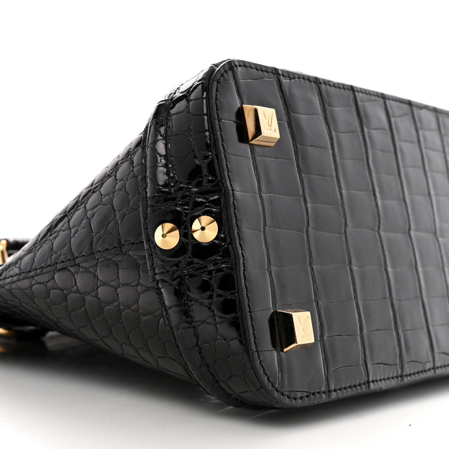 Louis Vuitton Crocodile Lockit PM Black 7 of 13
