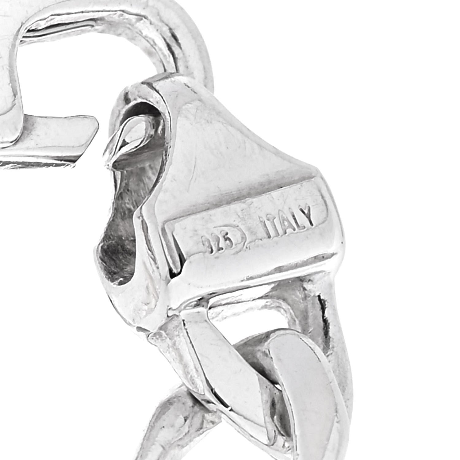 Tiffany Sterling Silver 18k Yellow Gold Curb Link Bracelet 5 of 5
