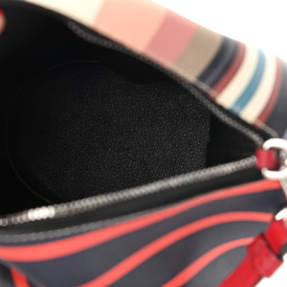 Loewe Calfskin Mini Stripe Elephant Crossbody Bag Multicolor 5 of 9