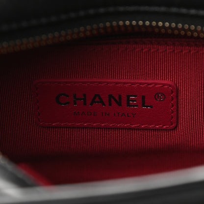 Chanel Aged Calfskin Quilted Small Gabrielle Hobo Black 6 of 9