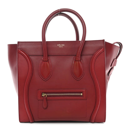 Celine Smooth Calfskin Mini Luggage Red 1 of 9