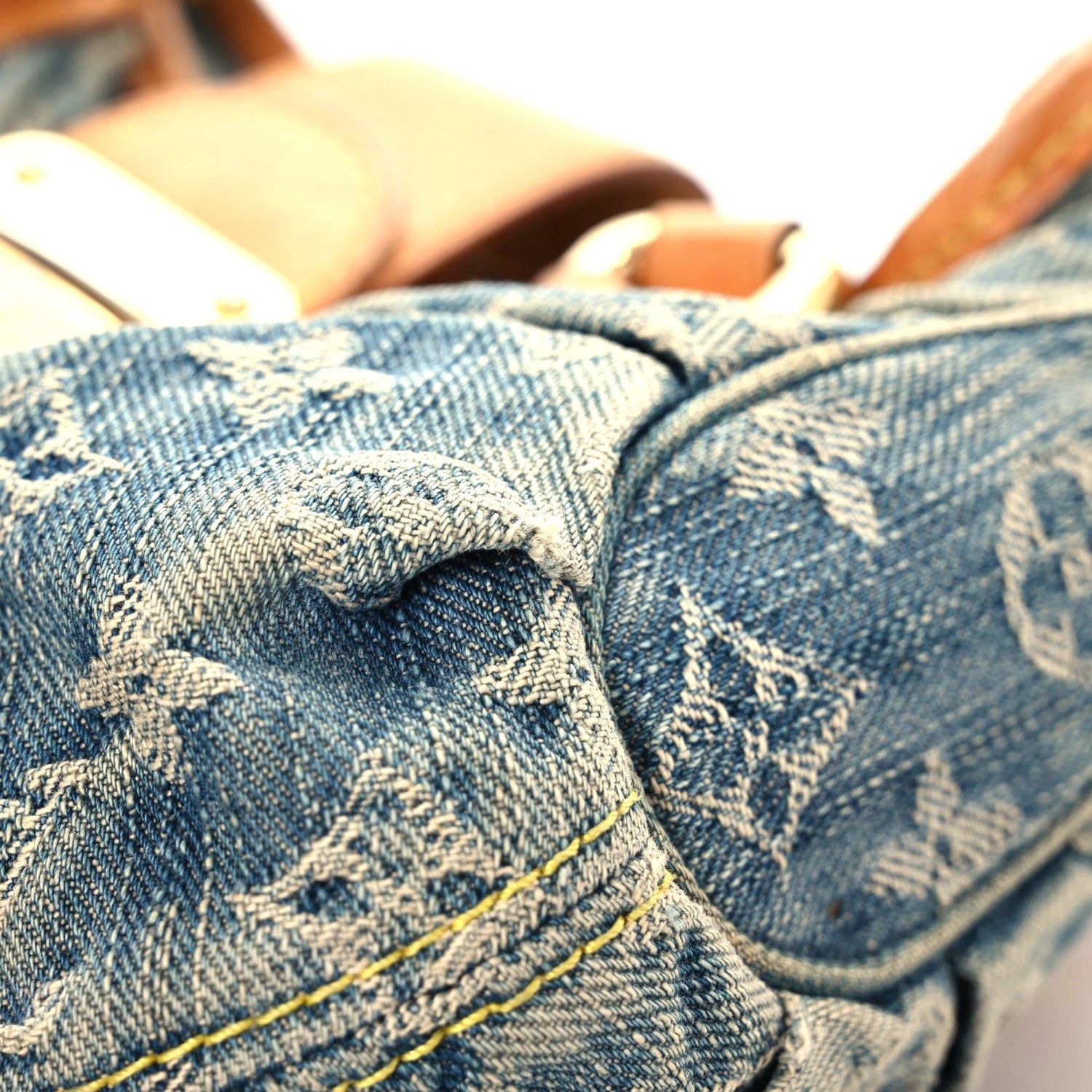 Louis Vuitton Monogram Denim Pleaty Blue 17 of 25