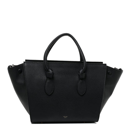 Celine Crisped Calfskin Mini Tie Knot Tote Black 1 of 16