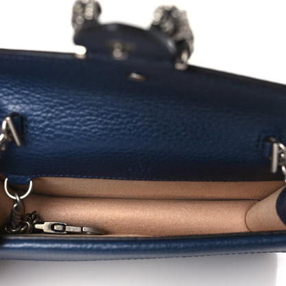 Gucci Dollar Calfskin Crystal Super Mini Dionysus Shoulder Bag Blue Agata Black Diamond 5 of 9