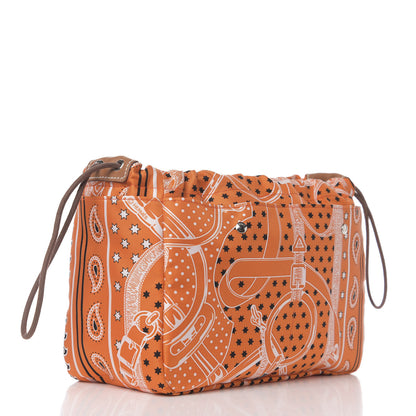 Hermes Barenia Silk Eperons d'Or Fourbi 25 MM Pouch Orange Fauve 2 of 8