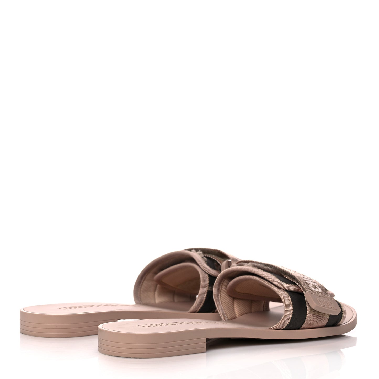 Nylon Camouflage Dio(r)evolution Slide Sandals 39 Nude