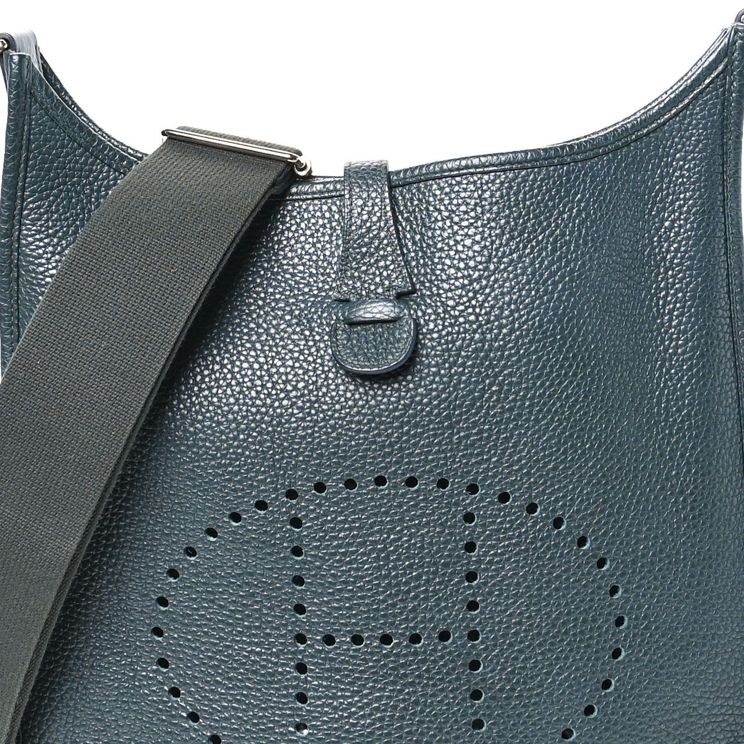 Hermes Taurillon Clemence Evelyne III PM Vert Fonce 8 of 10