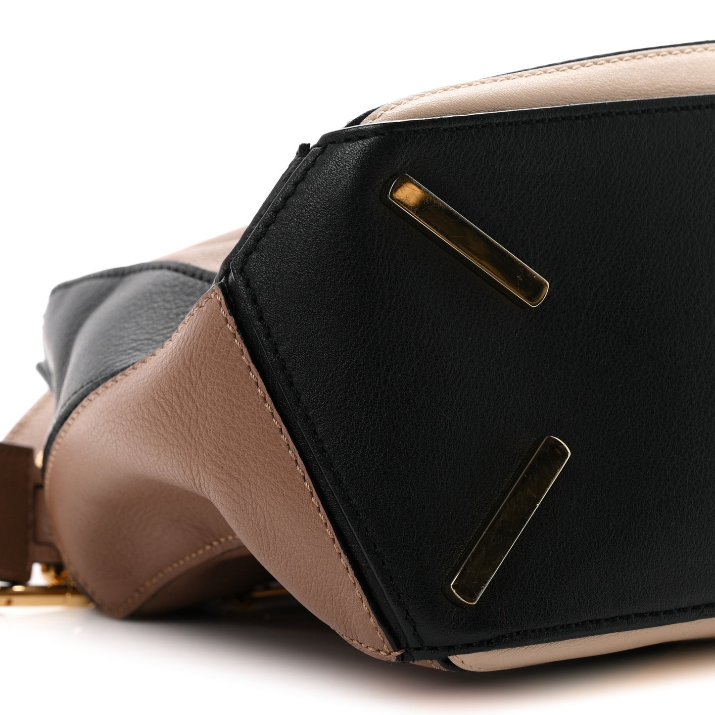 Calfskin Small Puzzle Bag Sand Hazelnut Ash