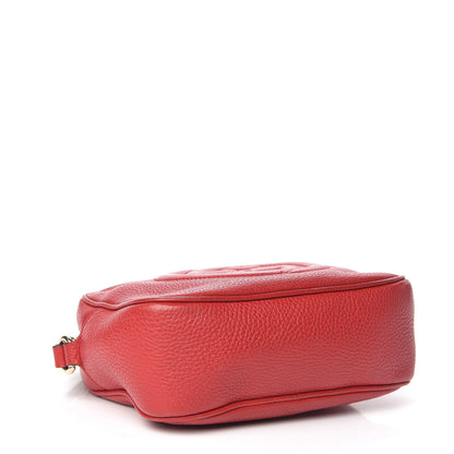 Gucci Pebbled Calfskin Small Soho Disco Bag Tabasco Red 4 of 19