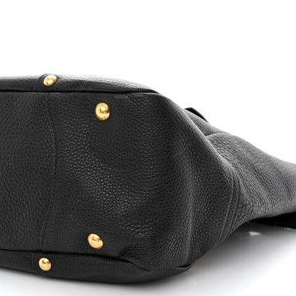 Prada Vitello Daino Tote Black 11 of 12