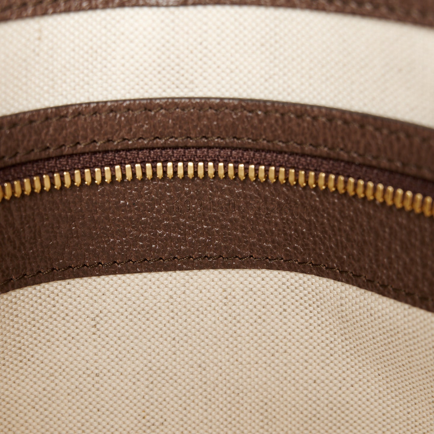 Monogram Jumbo GG Textured Dollar Calfskin Web Wristlet Messenger Bag Camel Ebony New Acero
