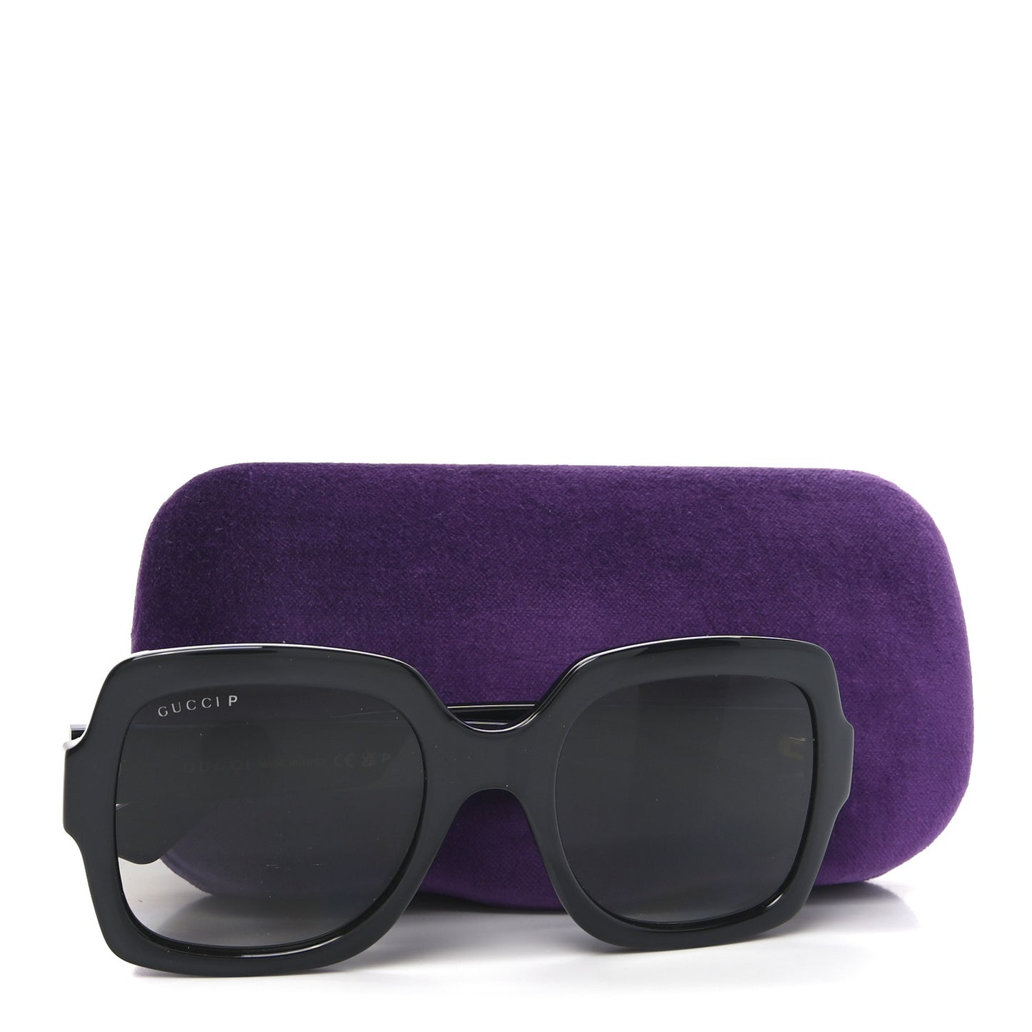 Acetate Square Frame Sunglasses GG1337S Black
