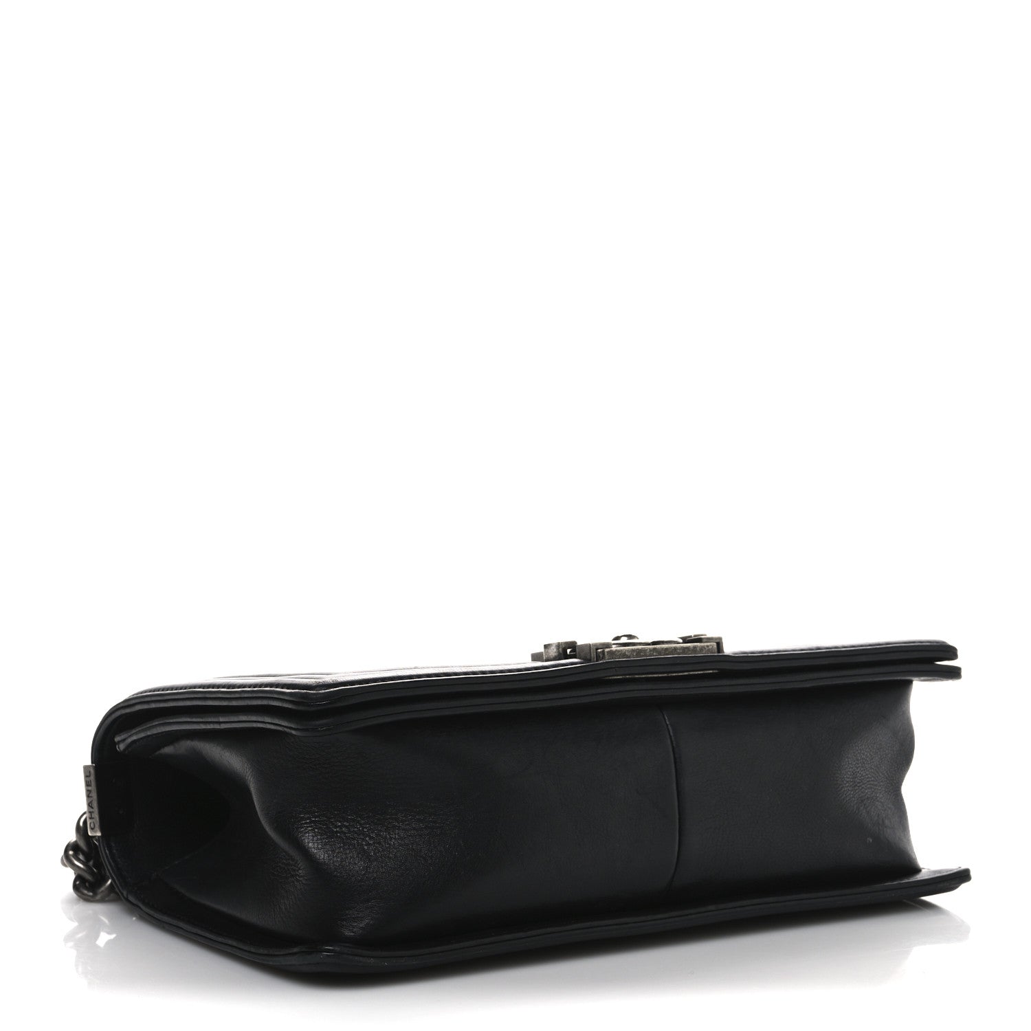 Chanel Calfskin Double Stitch Medium Boy Flap Black 4 of 12