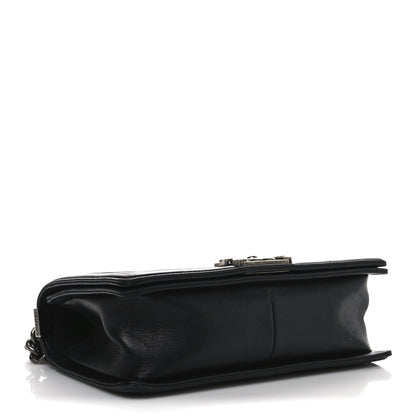 Chanel Calfskin Double Stitch Medium Boy Flap Black 4 of 12
