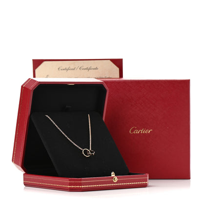 Cartier 18K Pink Gold Interlocking LOVE Necklace 6 of 6