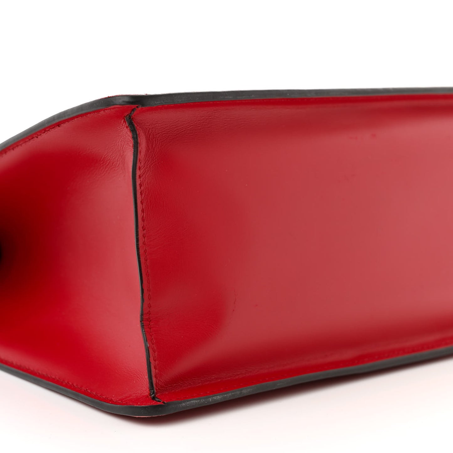 Calfskin Medium Sylvie Top Handle Bag Hibiscus Red