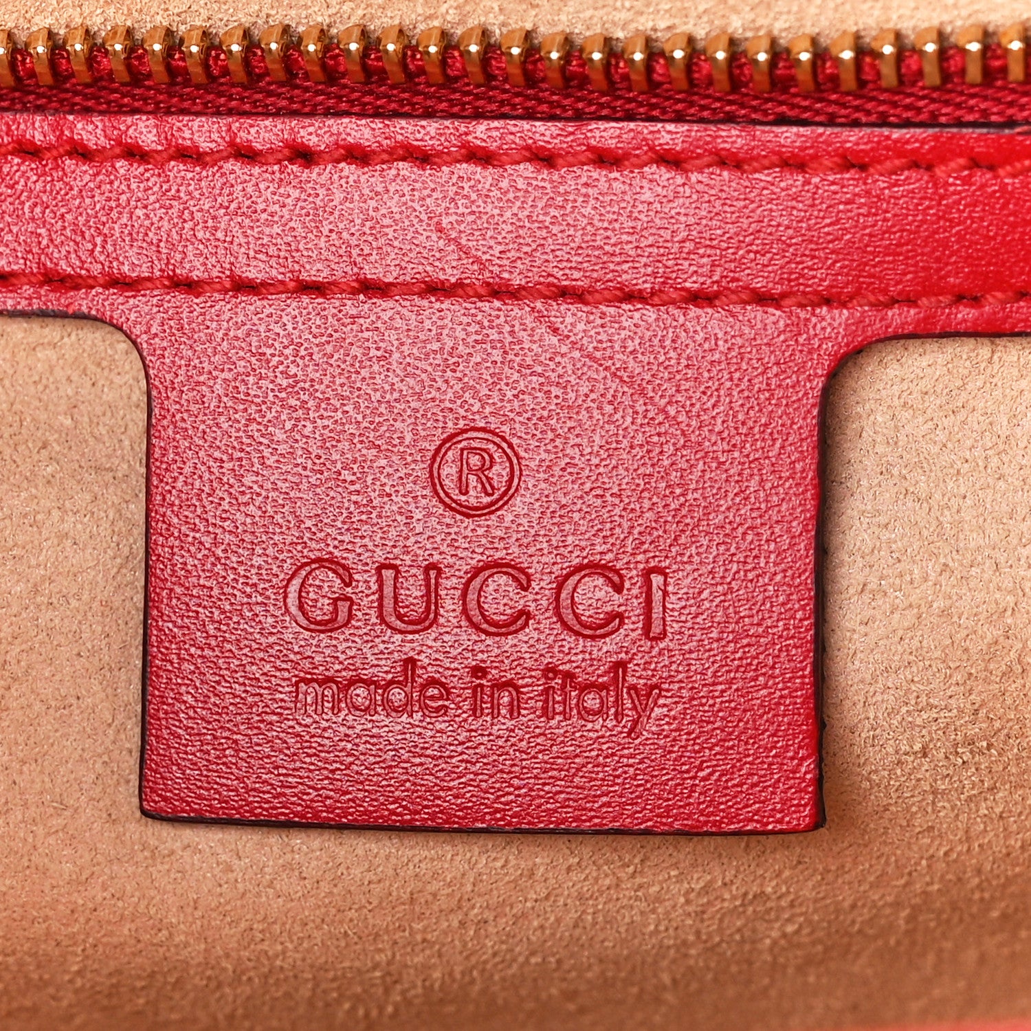 Gucci Guccissima Medium Padlock Shoulder Bag Hibiscus Red 6 of 14