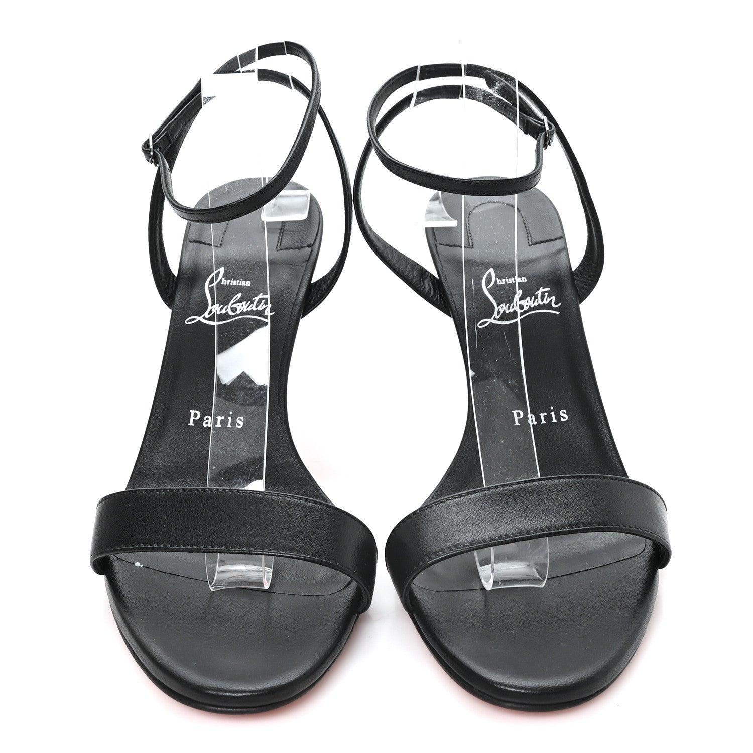 Christian Louboutin Nappa Miss Z 80 Strappy Sandals Pumps 40 Black 3 of 8