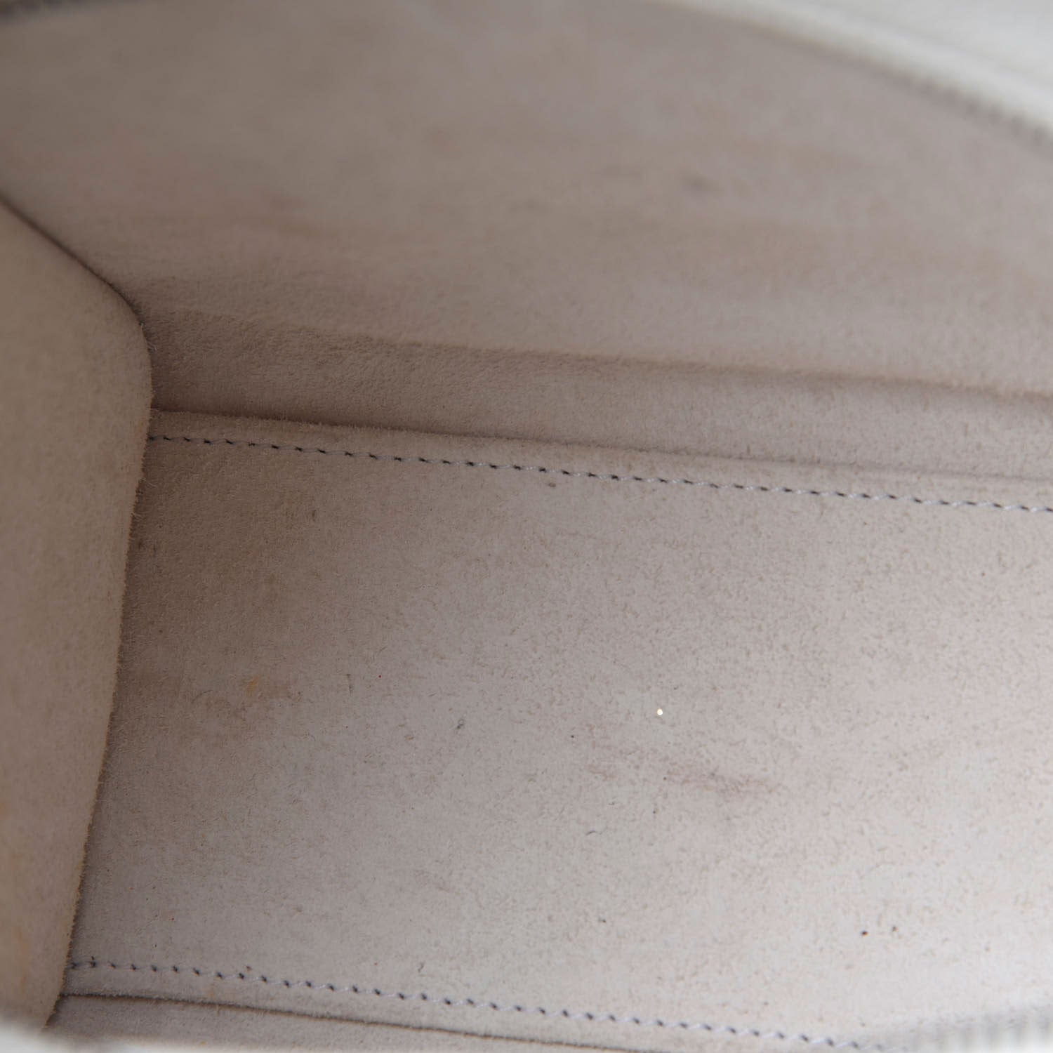 Celine Drummed Calfskin Nano Luggage White 10 of 15