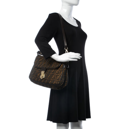 Fendi Zucca Fly Shoulder Bag Tobacco 2 of 14