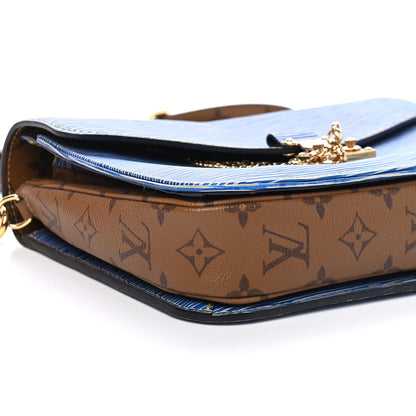 Louis Vuitton Epi Reverse Monogram Pochette Metis Denim Light 6 of 8