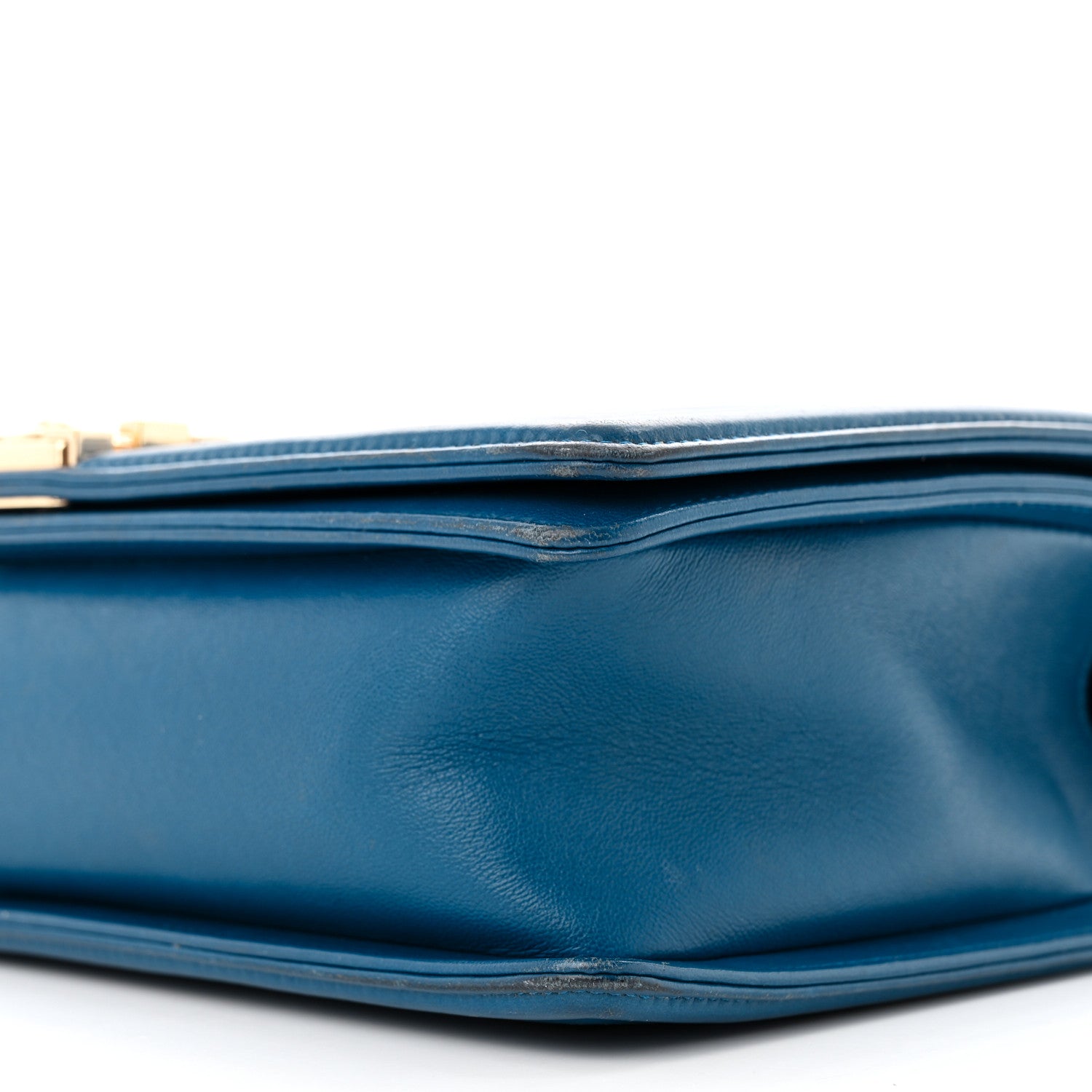Chanel Lambskin Chevron Quilted New Medium Boy Flap Blue 10 of 20