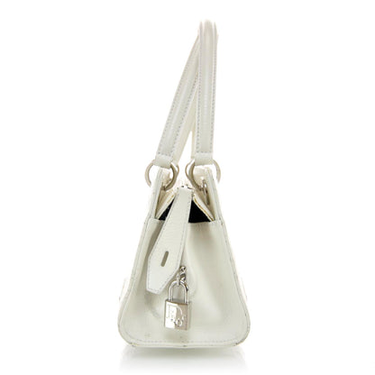 Christian Dior Leather Cannage East West Lady Dior White 6 of 11